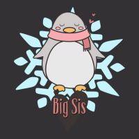 Penguin Big Sis Snowflake Travel Vintage Hoodie | Artistshot