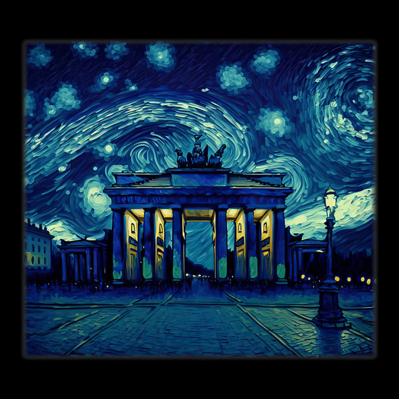 Surrealism Starry Night Brandenburg Gate 2 Adjustable Cap by JOSEPHADAMS | Artistshot