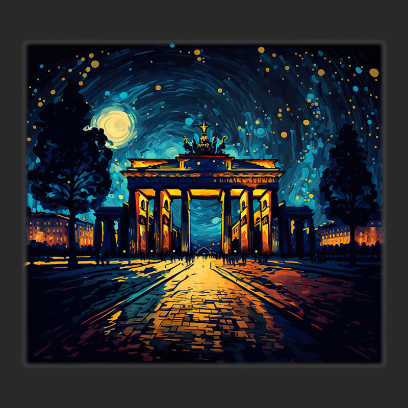 Surrealism Starry Night Brandenburg Gate Printed hat by JOSEPHADAMS | Artistshot