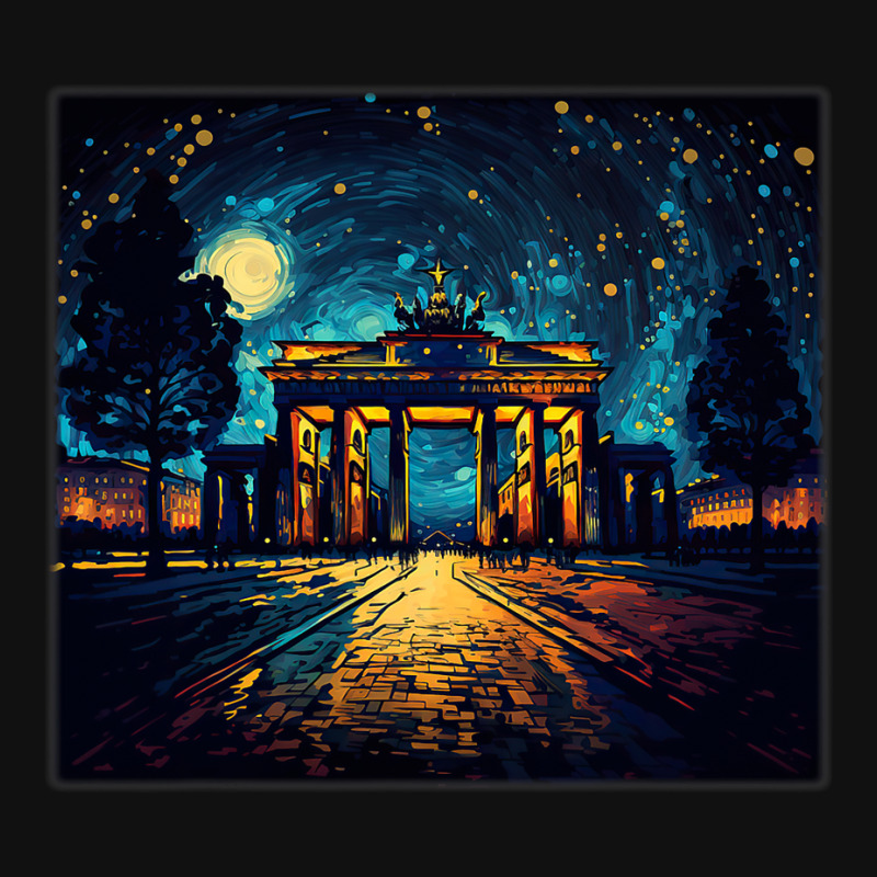 Surrealism Starry Night Brandenburg Gate Graphic T-shirt by JOSEPHADAMS | Artistshot