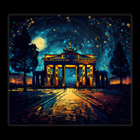 Surrealism Starry Night Brandenburg Gate V-neck Tee | Artistshot