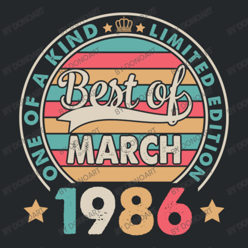 One Of A Kind Ltd Edition Best Of March 1986 Happy Crewneck Sweatshirt | Artistshot