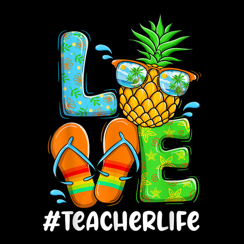 Love Teacher Life Chritsmas In July Summer Pineapp Graphic Youth T-shirt | Artistshot