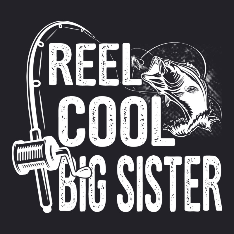 Reel Cool Big Sister Funny Fishing Fathers Day Gif Unisex Sherpa-Lined Denim Jacket by kuranaszondyv | Artistshot