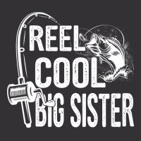 Reel Cool Big Sister Funny Fishing Fathers Day Gif Vintage Hoodie | Artistshot