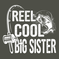 Reel Cool Big Sister Funny Fishing Fathers Day Gif Fleece Short | Artistshot