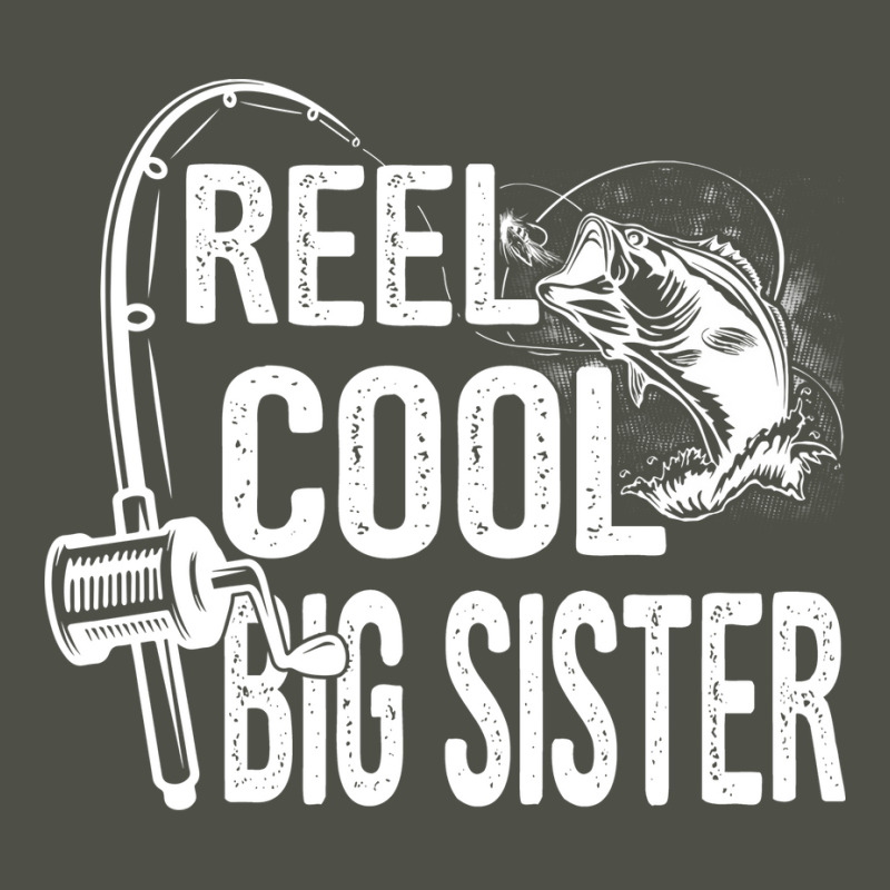 Reel Cool Big Sister Funny Fishing Fathers Day Gif Fleece Short by kuranaszondyv | Artistshot