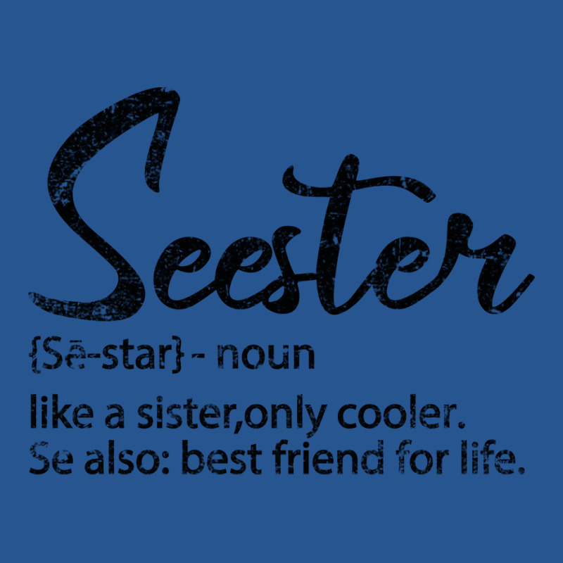 Seester Definition Funny Sister Best Friend For Li Ladies Fitted T-Shirt by kolovafacee | Artistshot