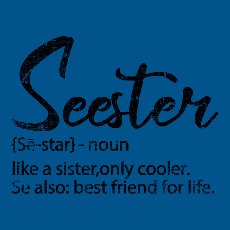 Seester Definition Funny Sister Best Friend For Li Classic T-shirt by kolovafacee | Artistshot