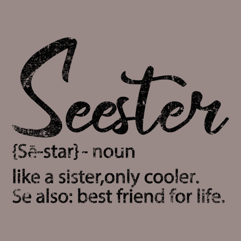 Seester Definition Funny Sister Best Friend For Li Vintage T-Shirt by kolovafacee | Artistshot