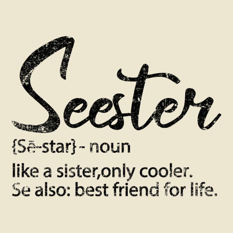 Seester Definition Funny Sister Best Friend For Li Cropped Hoodie by kolovafacee | Artistshot