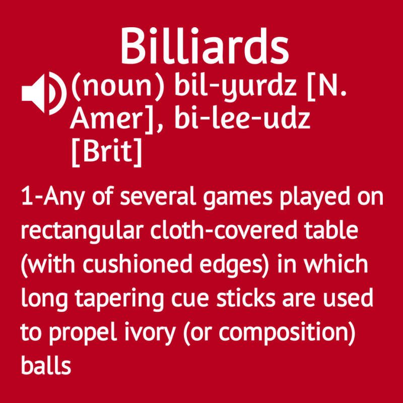 Billiards Hobbies Definition   Birthday Gift Ideas Classic T-shirt | Artistshot