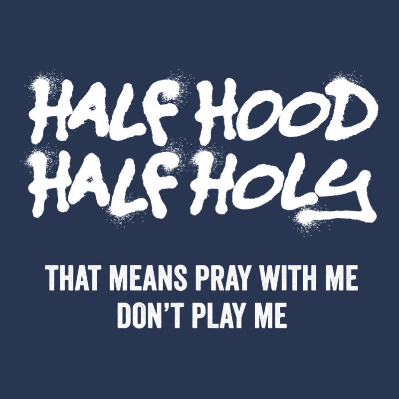 Half Hood Half Holy Pullover Hoodie Men Denim Jacket | Artistshot