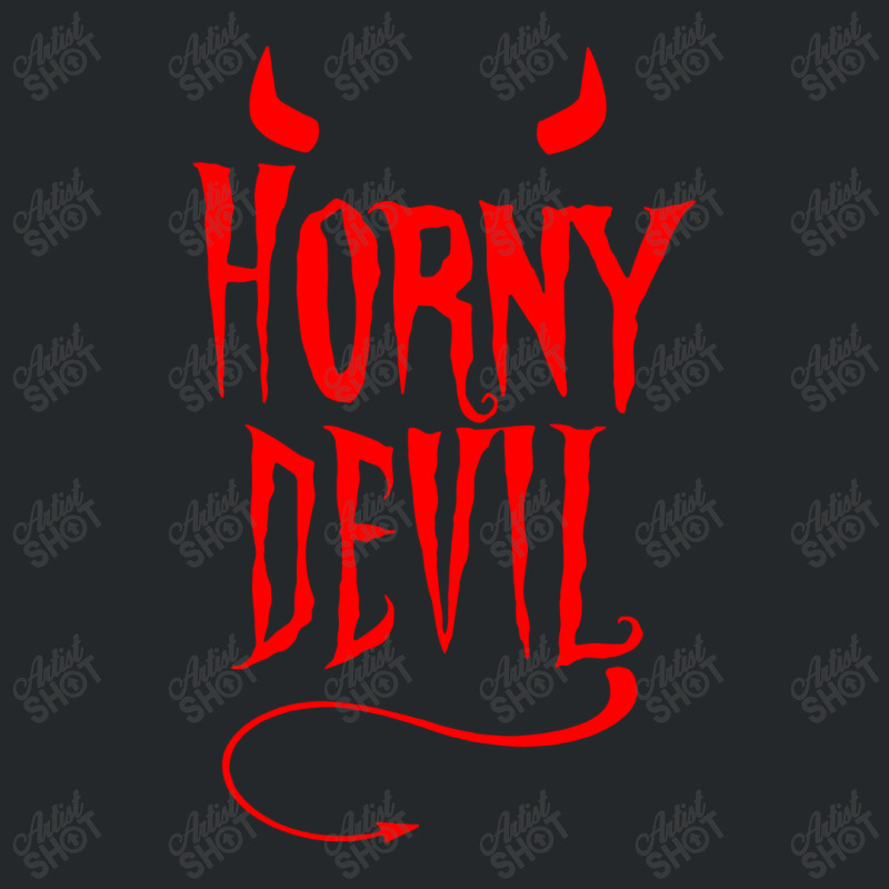 Devil Sinner Horns Tail Crewneck Sweatshirt | Artistshot