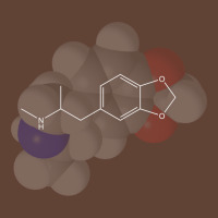 Ecstasy Molecule Chemistry Green T-shirt | Artistshot