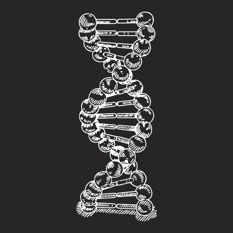 Dna Strand Helix Genetics Life Sciences Biology Wh Ladies Fitted T-Shirt by boyzenpragp | Artistshot