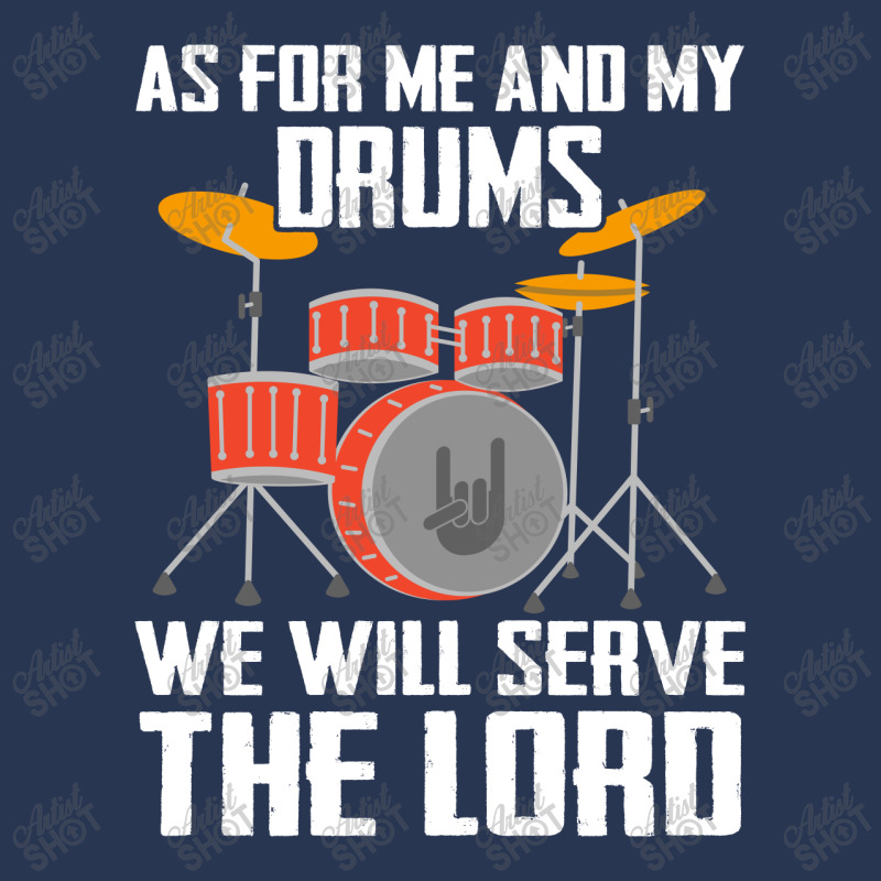 As For Me And My Drums We Will Searve The Lord Men Denim Jacket by hoainv | Artistshot