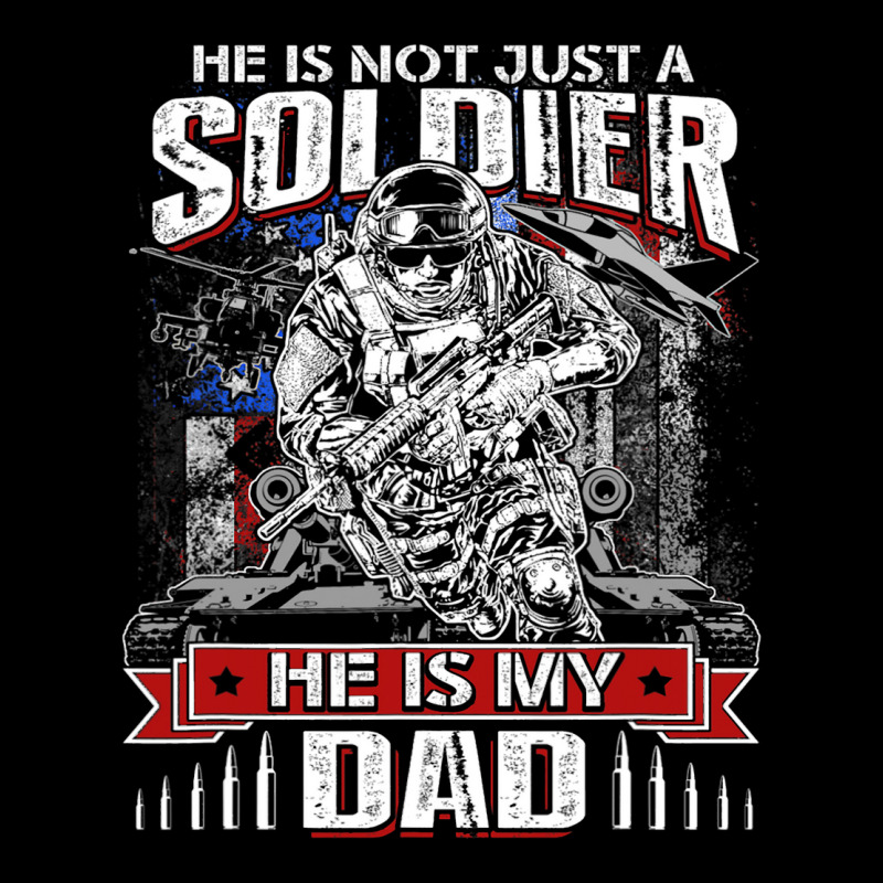 My Dad Is A Soldier Proud Army Dad Fathers Day Pocket T-shirt | Artistshot