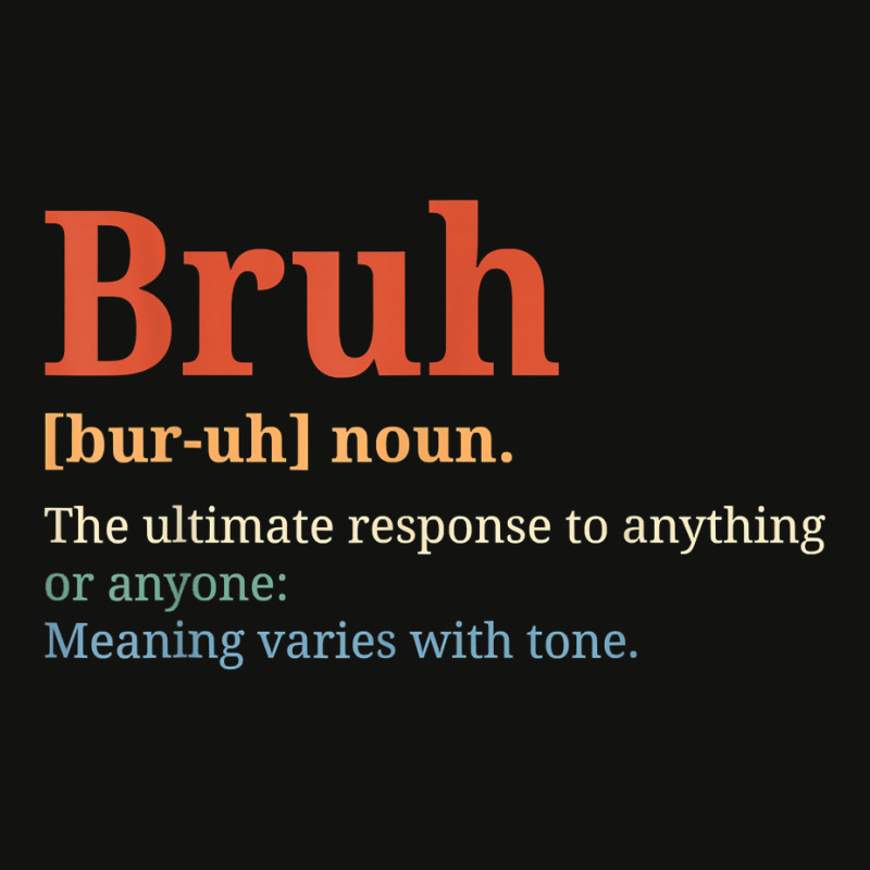 Funny Vintage Bruh Definition Brother T Shirt Scorecard Crop Tee by worrekal | Artistshot