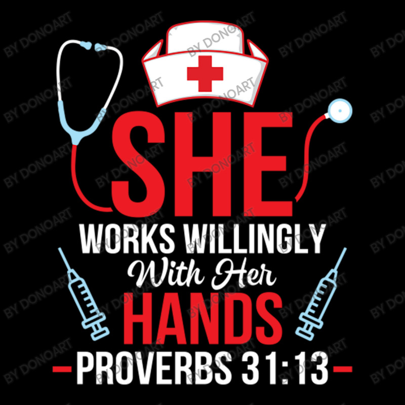 She Works Willingly With Her Hands Proverbs 3113 N Cropped Sweater by DonoArt | Artistshot