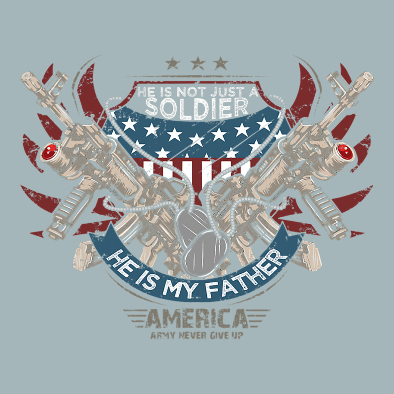 My Father Is A Soldier Proud Army Sondaughter Unisex Sherpa-lined Denim Jacket | Artistshot