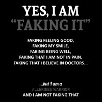 Limited Edition Allergies Awareness I Am Faking It Adjustable Cap | Artistshot