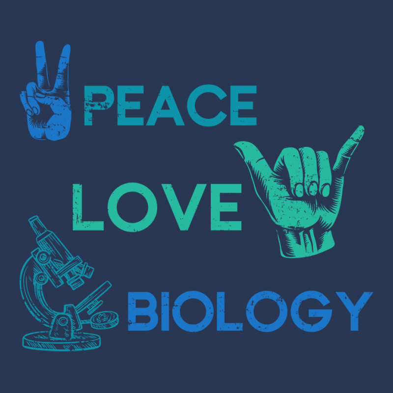 Peace Love Science Hippie Biology Girl Men Denim Jacket by limverjobetg | Artistshot