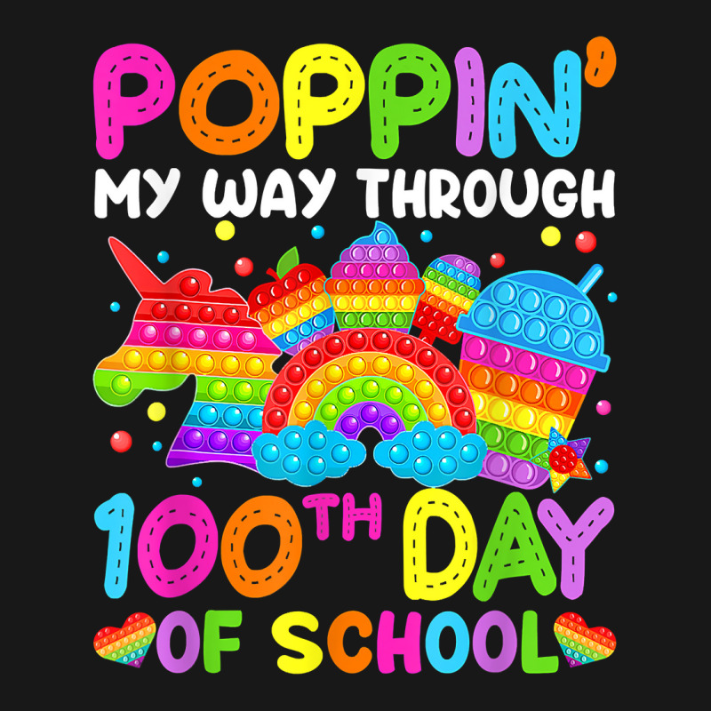 Poppin My Way Through 100th Day Of School Pop It B Flannel Shirt | Artistshot