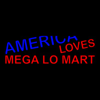 Hot Trend America Loves Mega Lo Mart V-neck Tee | Artistshot