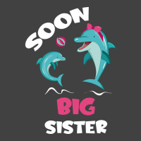 Soon Big Sister Dolphin Lover Red Vintage T-shirt | Artistshot