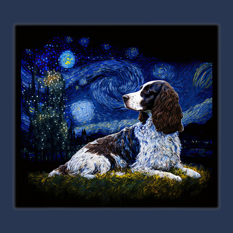 Surrealism Starry Night English Springer Spaniel D Ladies Denim Jacket | Artistshot