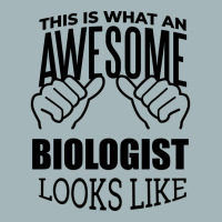 Awesome And Funny This Is What An Awesome Biology Unisex Sherpa-lined Denim Jacket | Artistshot