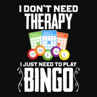 I Dont Need Therapy I Just Need To Play Bingo Humo Crop Top | Artistshot