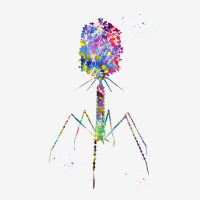 Bacteriophage Blue Graphic T-shirt | Artistshot