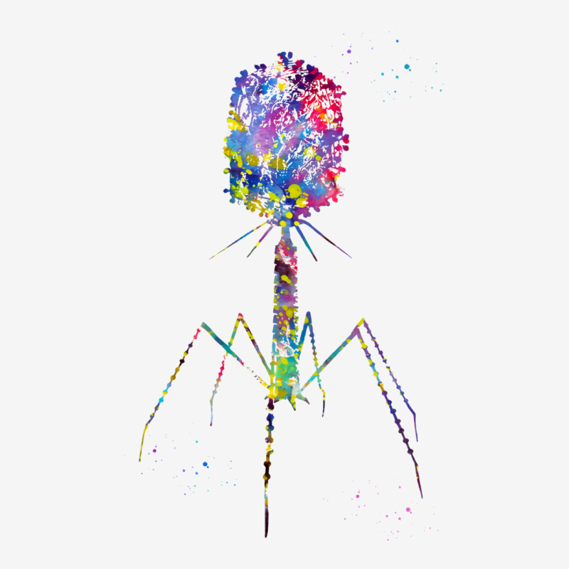 Bacteriophage Blue Graphic T-shirt by trivysefad5 | Artistshot