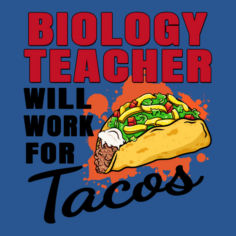 Biology Teacher Will Work For Tacos 70s T-shirt | Artistshot