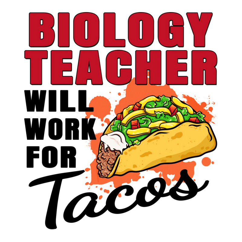 Biology Teacher Will Work For Tacos 70s 3/4 Sleeve Shirt | Artistshot