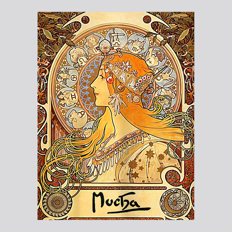 Womens Alphonse Mucha Art Nouveau Woman's T Shirt Women's Triblend Scoop T-shirt by scrabeck | Artistshot