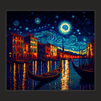 Surrealism Starry Night Grand Canal 1 Ladies Fitted T-shirt | Artistshot