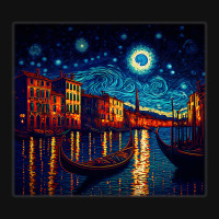 Surrealism Starry Night Grand Canal 1 Bicycle License Plate | Artistshot