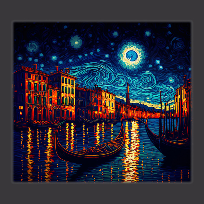 Surrealism Starry Night Grand Canal 1 Ladies Curvy T-Shirt by JOSEPHADAMS | Artistshot