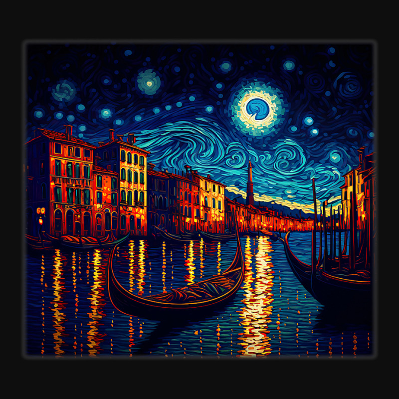 Surrealism Starry Night Grand Canal 1 Crop Top by JOSEPHADAMS | Artistshot