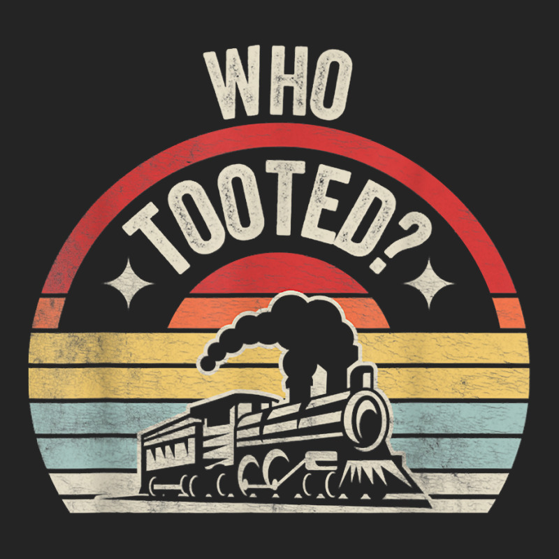 Retro Who Tooted Funny Train Lover Model Railroad 3/4 Sleeve Shirt | Artistshot