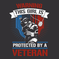 This Girl Is Protected By A Veteran Veterans 4th O Vintage Short | Artistshot