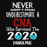 Never Underestimate A Cna Who Survived The 2020 Pa Crop Top | Artistshot