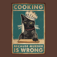 Black Cat Cooking Because Murder Is Wrong Cat Love Adjustable Cap | Artistshot