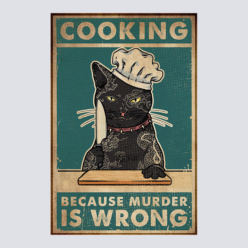 Black Cat Cooking Because Murder Is Wrong Cat Love Bucket Hat by dateybaginuz | Artistshot