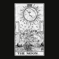 The Moon Tarot Card - Major Arcana - Fortune Telli Scorecard Crop Tee | Artistshot