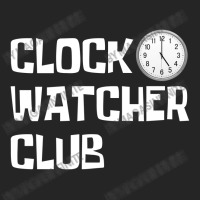 Clock Watcher Club (white On Black) Unisex Hoodie | Artistshot