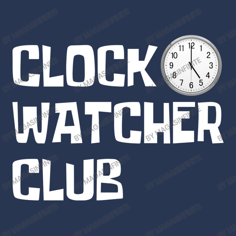 Clock Watcher Club (white On Black) Men Denim Jacket by Magasinfinite | Artistshot